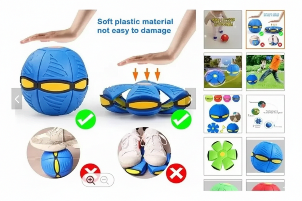 Balón Frisby 2 en 1 para Perros — El Juguete que Nunca Se Aburren de Usar