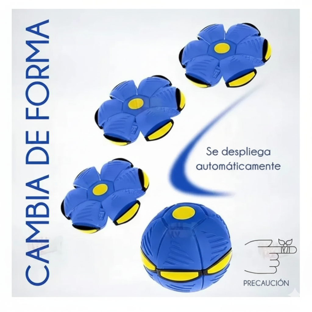 Balón Frisby 2 en 1 para Perros — El Juguete que Nunca Se Aburren de Usar