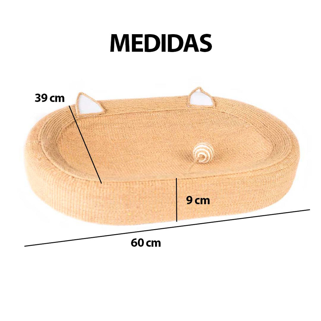 Cama Rascador 3 en 1 para Gatos — Descanso, Diversión y Cuidado de Uñas en un Solo Producto