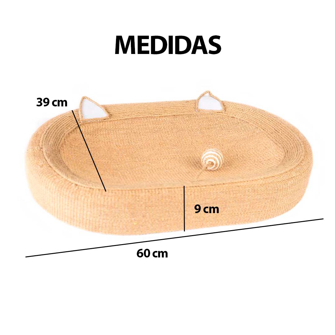 Cama Rascador 3 en 1 para Gatos — Descanso, Diversión y Cuidado de Uñas en un Solo Producto