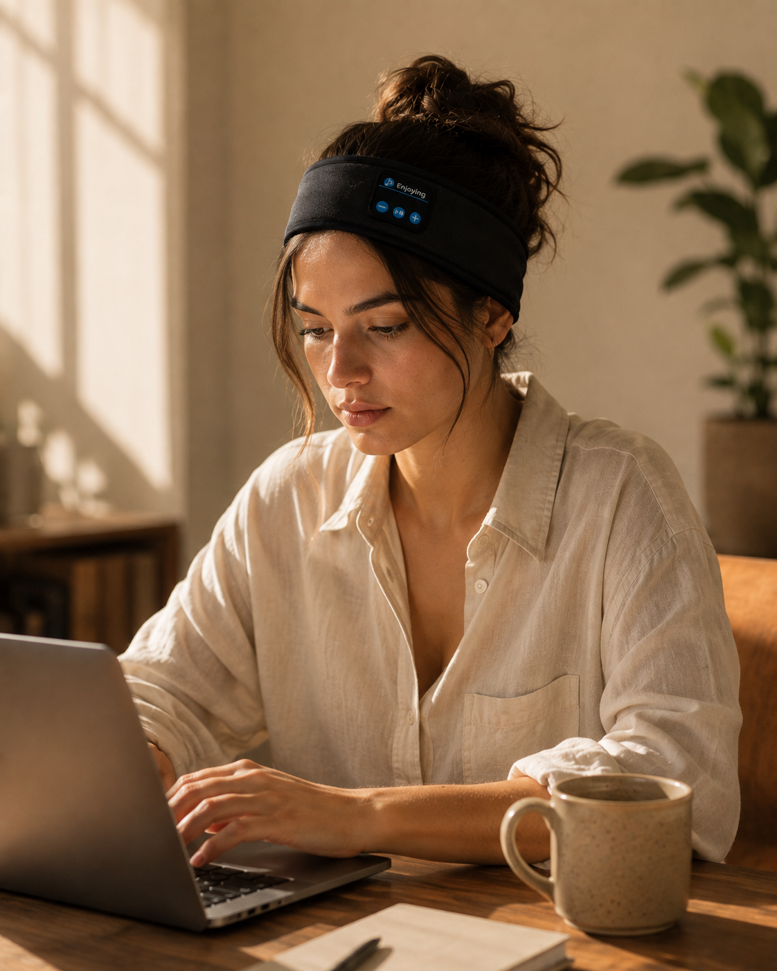Diadema Unisex Bluetooth para Dormir — Audio + Antifaz 2 en 1