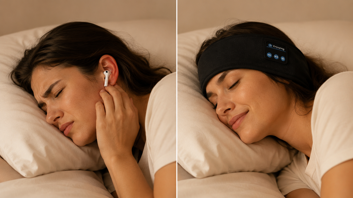 Diadema Unisex Bluetooth para Dormir — Audio + Antifaz 2 en 1