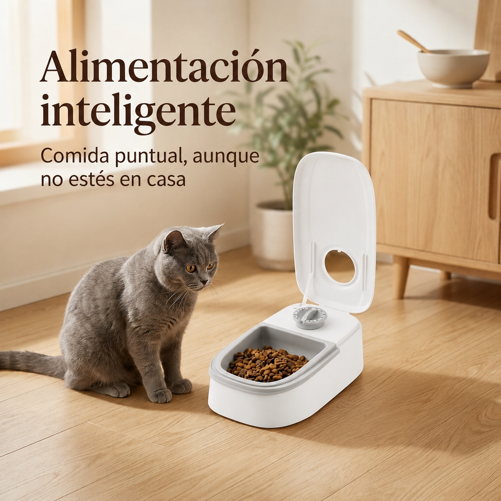 Comedero Automático Programable para Mascotas — Define los Horarios de Alimentación de tu Peludo