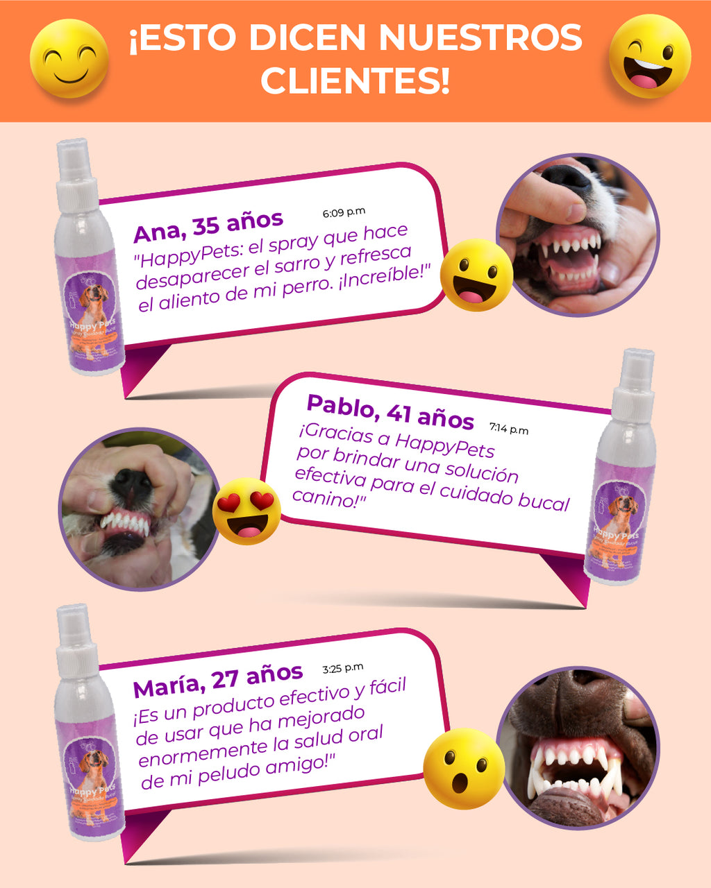 Spray Bucal para Perros y Gatos